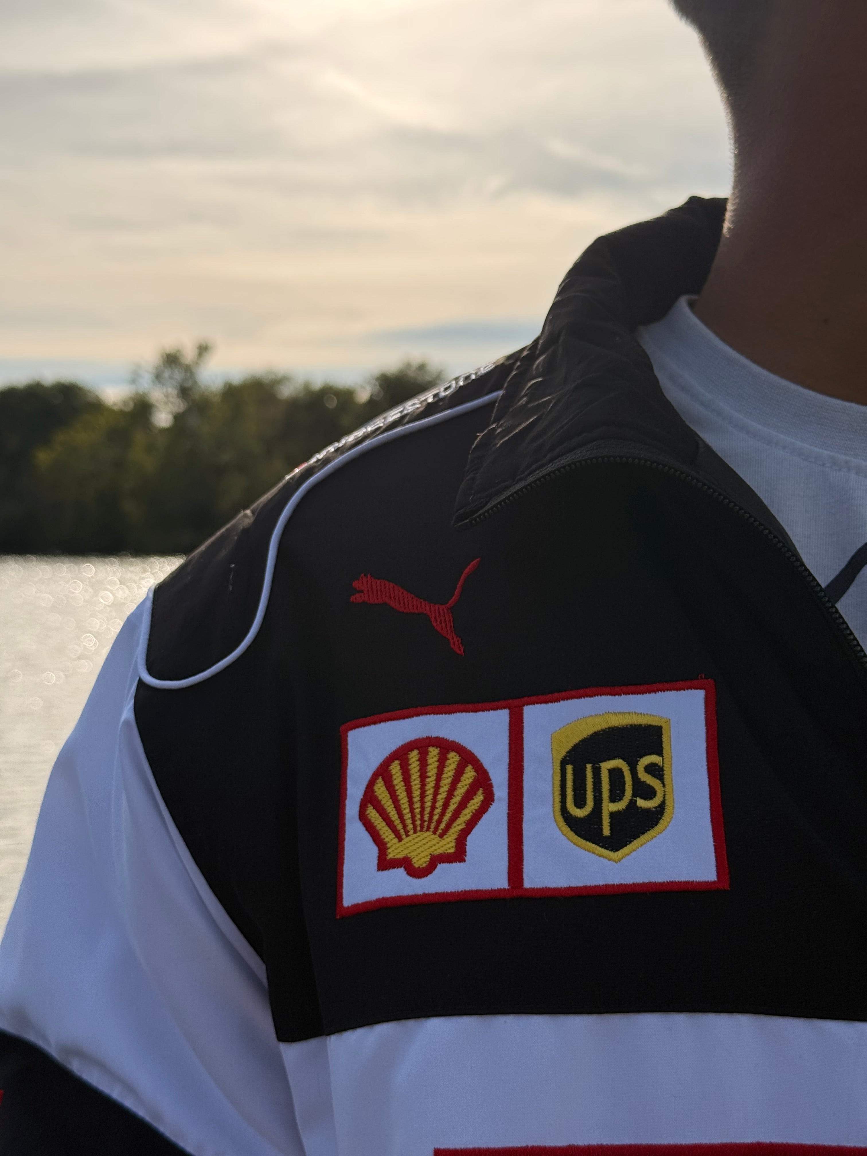 Ferrari Scuderia Racing Jacket – White, Red & Black Edition