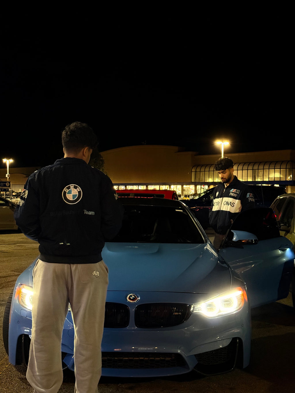 BMW MOTORSPORT RACING JACKET – WHIT & BLUE EDITION